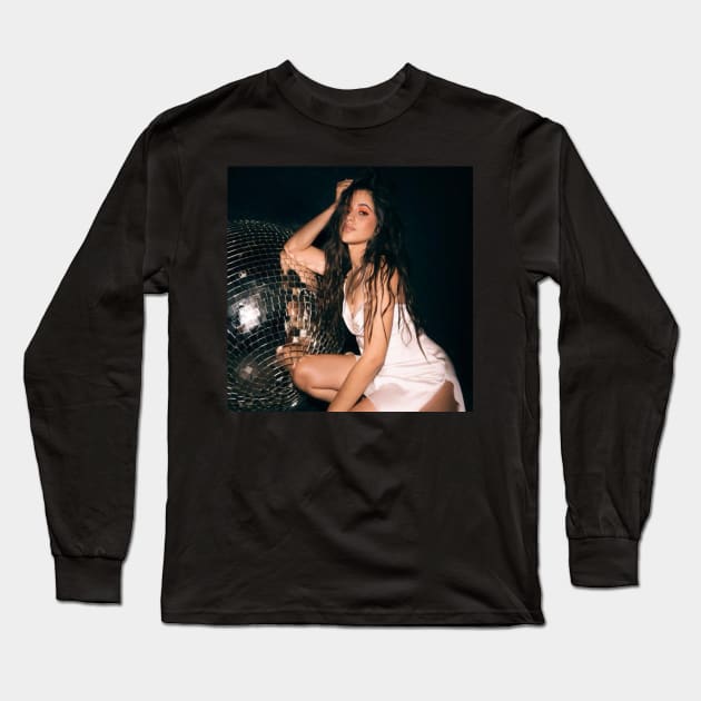 camila with withe Long Sleeve T-Shirt by Pop-clothes